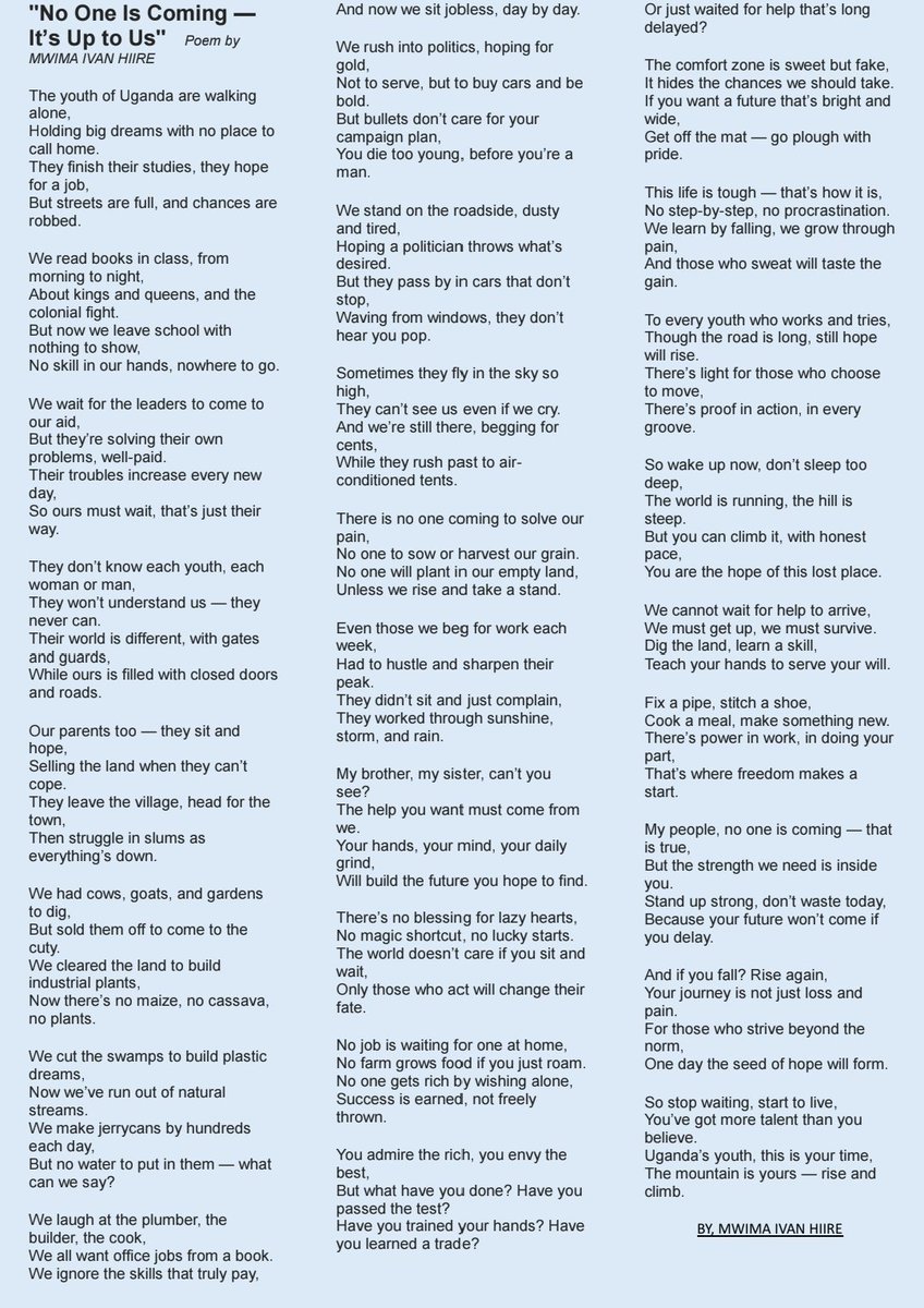 Today, I recited this poem before fellow youth at the BNN Youth Summit 2025. It was an honor having their attention and their compliments about the power of the poem.