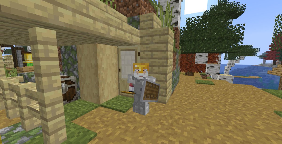 _chvk_'s tweet image. I've been playing minecraft with my height set to 1.5 blocks to finally walk in my oshi's shoes and understand how she experiences the world #ally