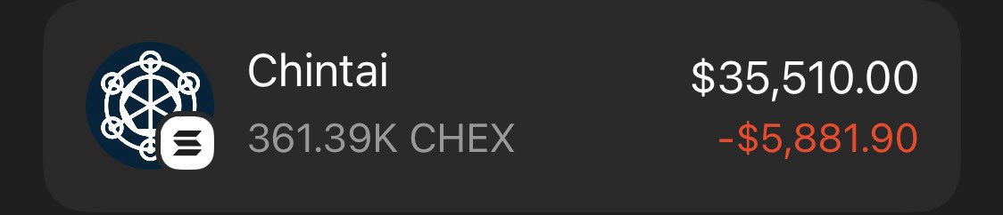 Just threw in 37k at .10 to support $chex — I love this project ❤️
We’re going through the rough patch every real project faces… but I’m here for it.

<a href="/ChintaiNexus/">Chintai Nexus</a>