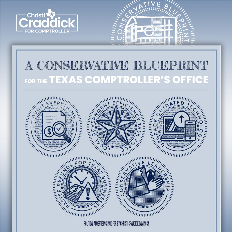 ChristiCraddick's tweet image. As Chairman of the Texas Railroad Commission, I didn’t just talk about reform, I delivered it. When I took office, businesses were waiting months just to get a permit. We were falling behind. So, I led a full-scale overhaul of our technology, cut red tape, and got permit times…