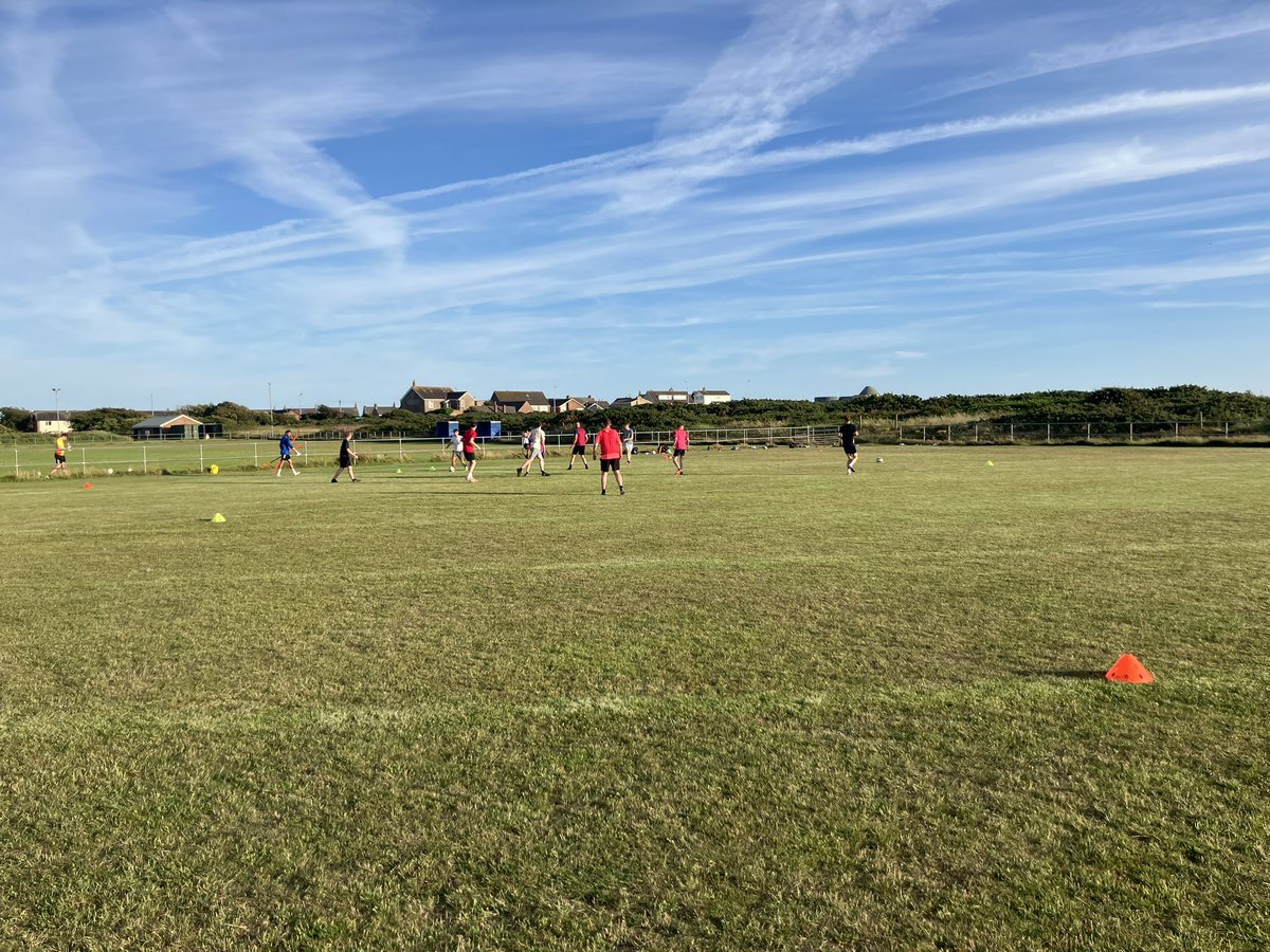 Can’t beat a bit of pre season on Costa del Walney 💛💙