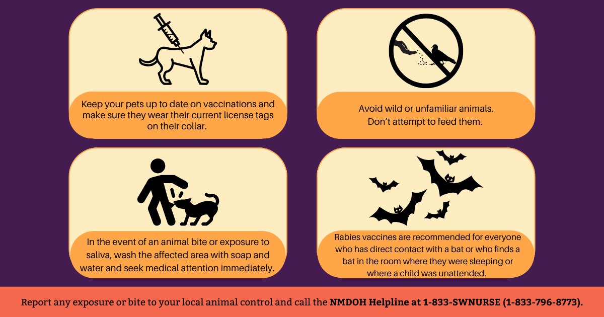 A dog has tested positives for rabies in Grant County. Read the full news release at nmhealth.org/news/awareness…
