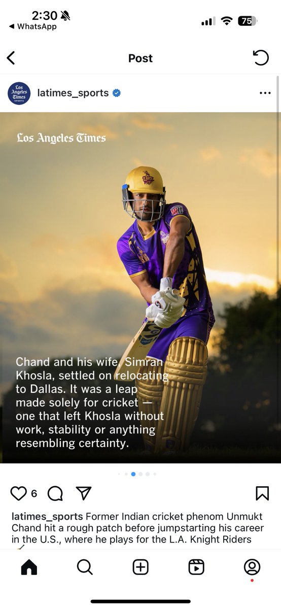 Unmukt Chand tweet media