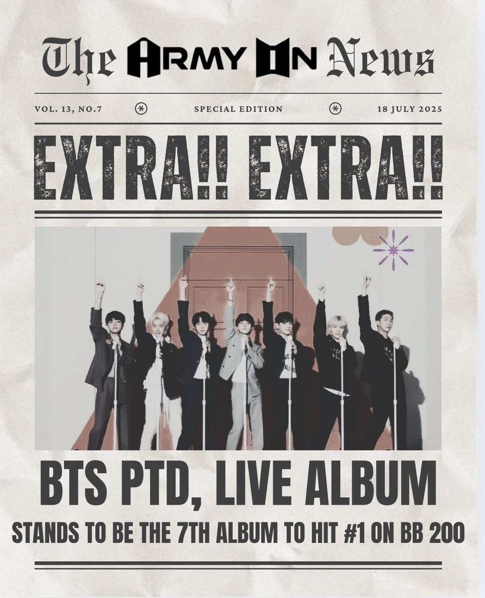 📢 ARMY! This is a reminder to pre-order / pre-save PTD Live!

🗓️Releasing next Friday, July 18 0AM Et | 1PM KST!

🔗 armyon-ptd.carrd.co

PTD ON STAGE LIVE IS COMING
PERMISSION TO DANCE LIVE ALBUM
#BTS #방탄소년단 #PTD_ON_STAGE_LIVE