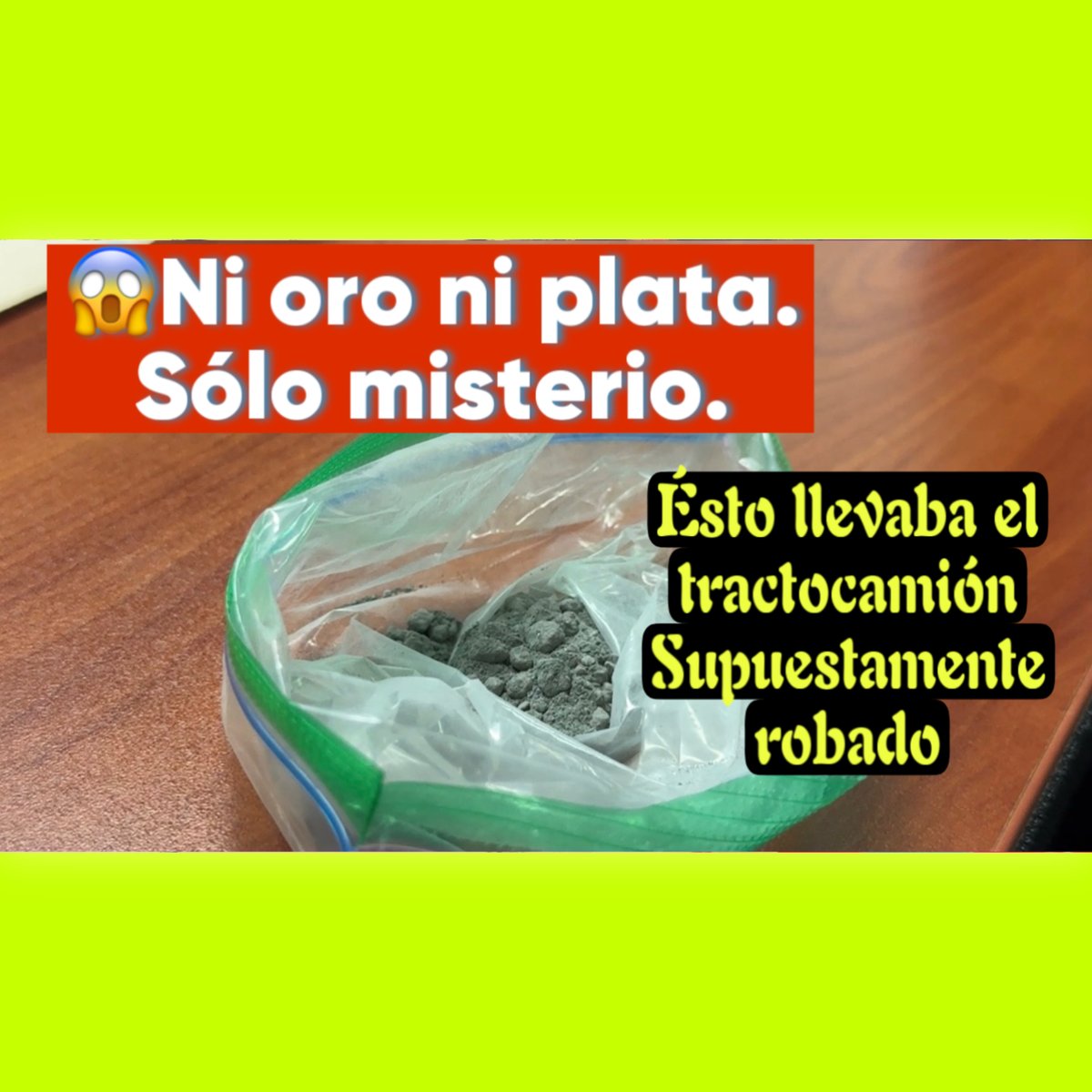 🤔 EL MISTERIO CRECE ¿Y las toneladas de oro y plata robadas en Jalisco? Sólo encontraron "tierrita".

En rueda de prensa, autoridades <a href="/GobiernoJalisco/">Gobierno de Jalisco</a>  mostraron lo que parece ser que se transportaba  ¿Fue robo o auto robo? 

Es la gran incógnita que persiste, luego que hace