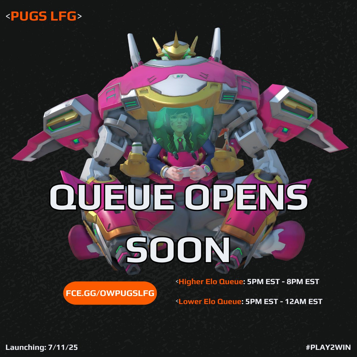 PUGSLFG Queue opens this Friday, and we know a lot of you are excited to start playing! So, how can you be ready? It's super easy.  

1. Join the Discord server 
2. Join our club on FACEIT 
3. Queue up for a better matchmaking experience

Lower Elo Queue [Faceit lvl 1 - 10]