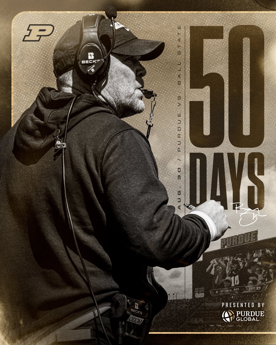 𝟱𝟬 𝗗𝗮𝘆𝘀 

#BOilerUp