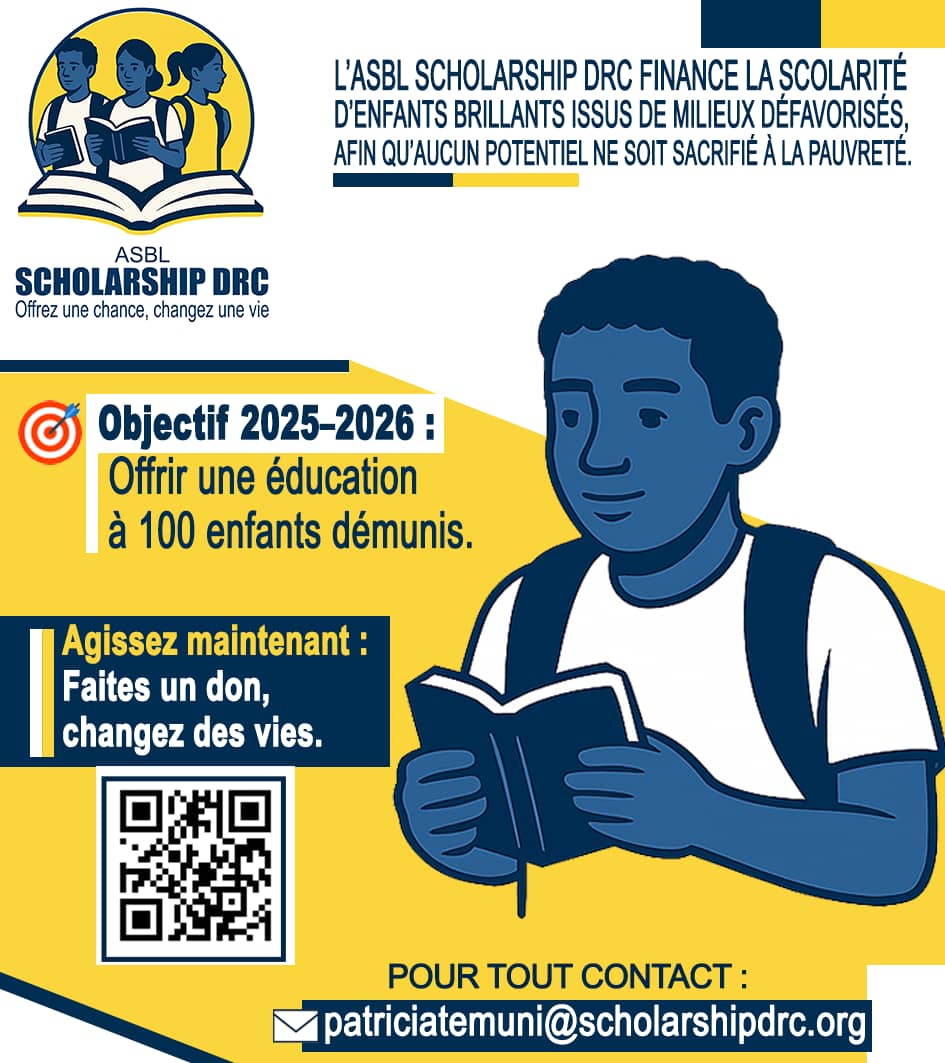 TemuniP's tweet image. 🚀 Portée par mon engagement pour l’éducation, je suis fière d’annoncer le lancement de Scholarship DRC — mon ASBL dédiée à offrir une scolarité à 100 jeunes brillants, à partir de l’école secondaire et issus de milieux défavorisés en RDC, dès la rentrée 2025-2026.
Parce que la…