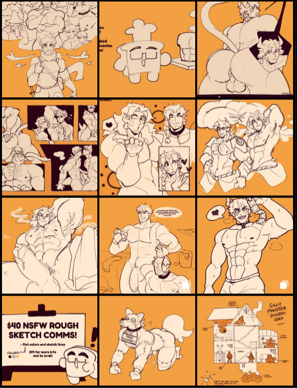 i love my piss color media grid wall aesthetic
&lt; 3

comms are still open too btw :D!