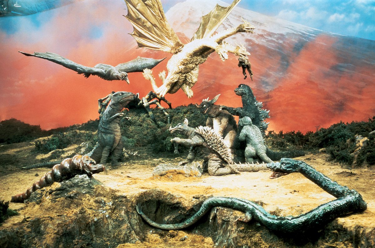 Godzilla_Toho's tweet image. Home to many kaiju, Monsterland (not to be mistaken for Monster Island) has only appeared in one film, Destroy All Monsters (1968).
#Godzilla
