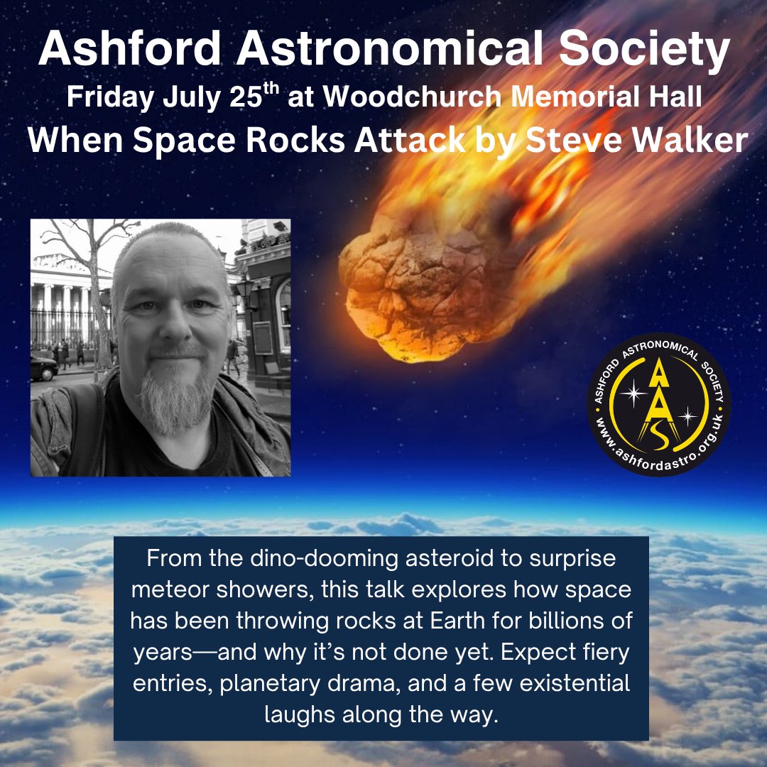 ⭐️ Friday July 25th ⭐️ 

When #Space Rocks Attack: A Crash Course in #Cosmic Catastrophes