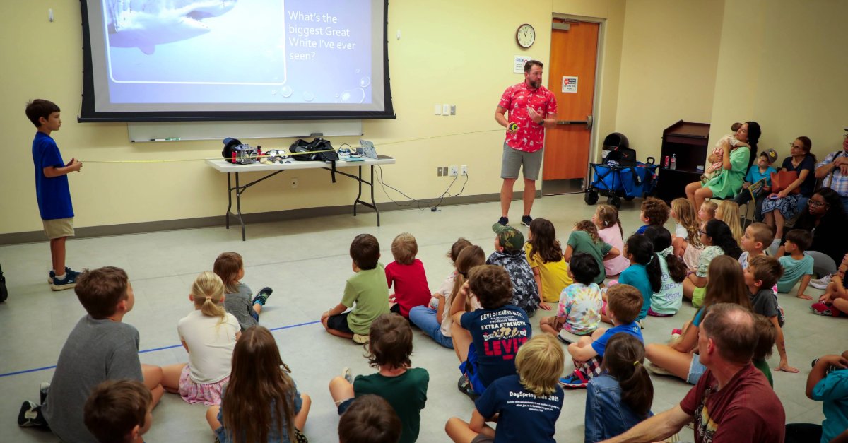 WacoLibrary's tweet image. 🦈 Shark-tastic Week at the Library! 🦈
This week, we had the incredible Matt “The Shark Guy” visit our library for some amazing presentations, and the kids (and adults!) had a fin-tastic time! #wacotx #wacotexas #wacolibrary #waco