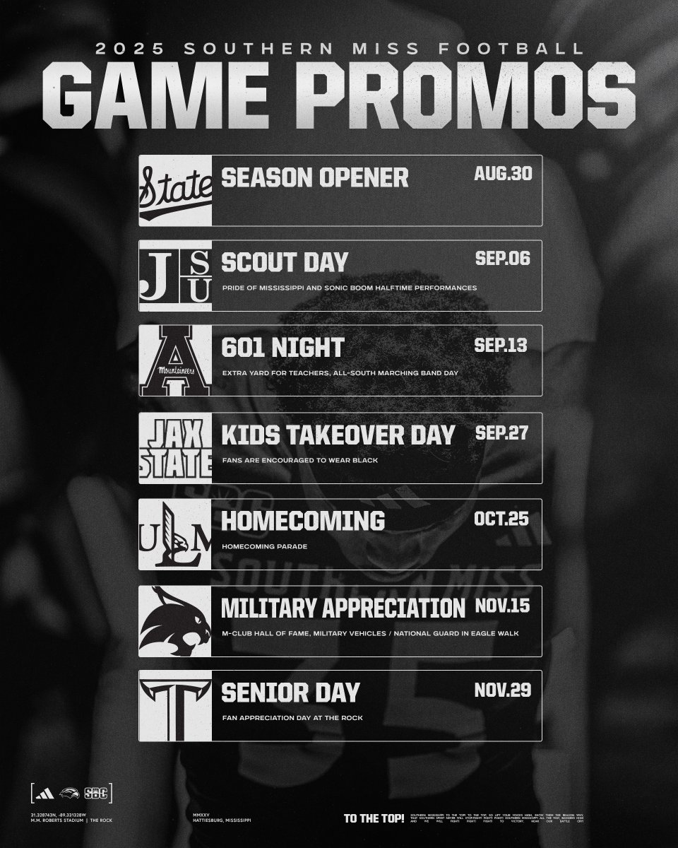 Lock in those game day themes 😎

Stay tuned for more information as we get closer to 8/30!!! 

🔗 » smttt.info/4lLAFXM
Buy 🎟 » smttt.info/FBSZNTix

#FlipTheScript | #SMTTT