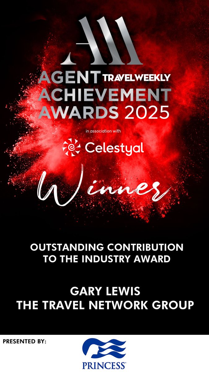 travelweekly's tweet photo. Tonight's first Outstanding Achievement Award recognises a career spanning two decades at The Travel Network Group, rising to become chief executive and a champion of travel agents and agencies.
Congratulations to Gary Lewis!
#TWAAAs https://t.co/cdkBPq2e0Z