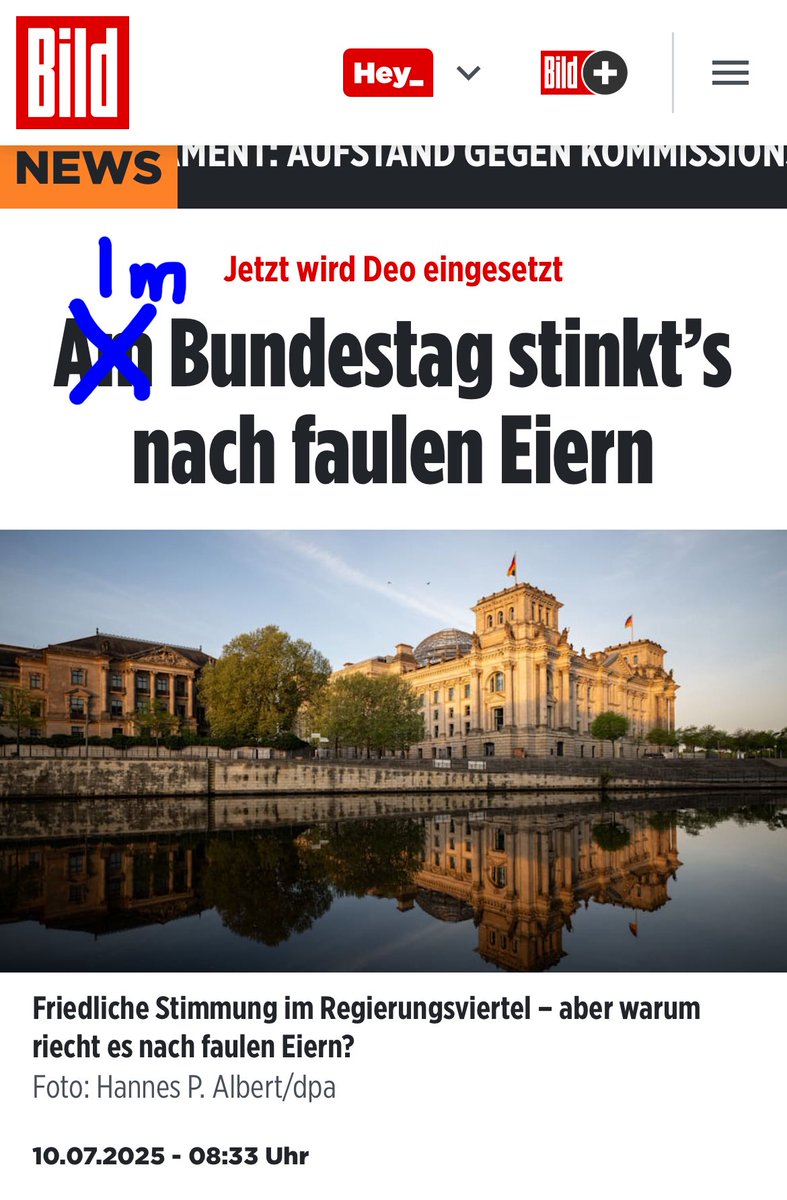 Hab’s korrigiert - Außerdem stinkt es ganz gewaltig nach Lüge, Korruption und Inkompetenz.