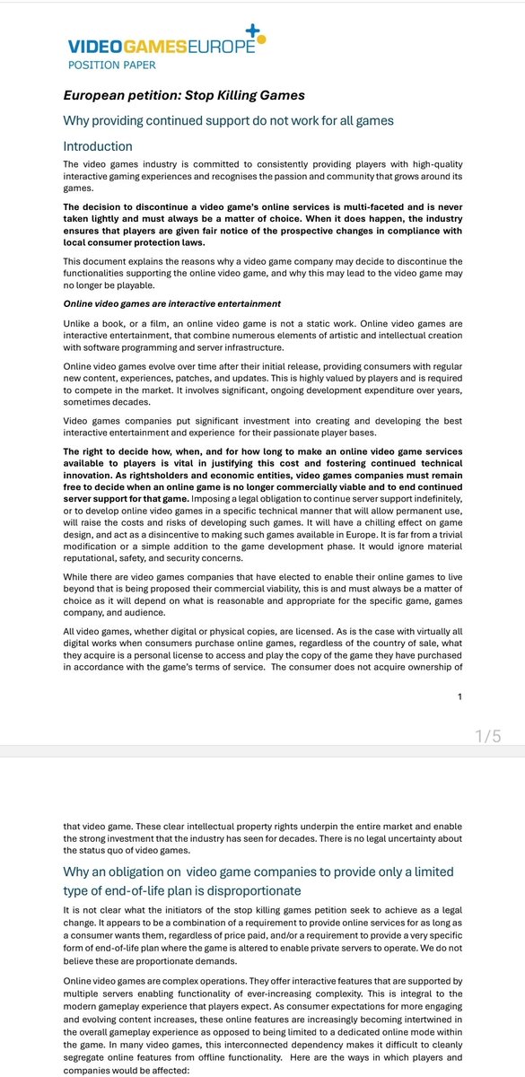 Hasn't even been discussed in legislation terms and yet EA, Activision Blizzard, etc are already trying to stop it.