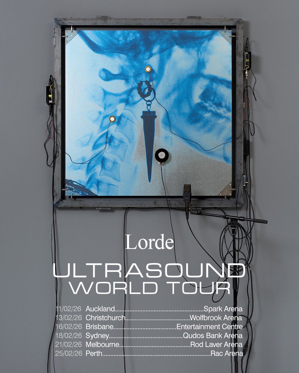 lorde's tweet image. Xxxxtremely xxxcited to announce more Ultrasound in Australia & New Zealand ✬✹❁✰ These home shows are always some of our rawest and most liquid imo.. I’ll see u There
Presale starts July 15th (at 1pm local) before general on sale on July 18th
lorde.co.nz/nzautour