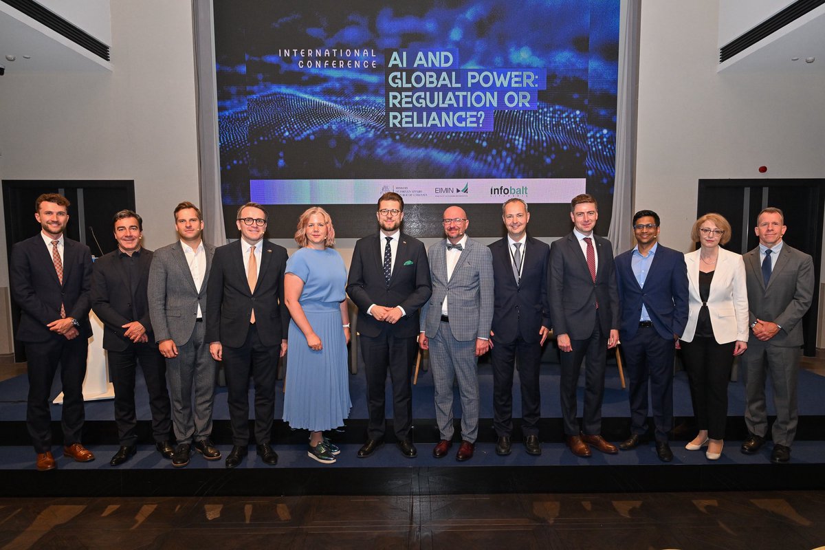 AI isn’t just tech-it’s a strategic resource. Lithuania must be smart, principled &amp; proactive. We're preparing Digital Diplomacy Guidelines to ensure our voice is heard in shaping a safe, rights-based AI future.