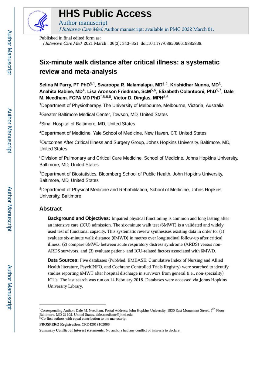 📋 Prueba de caminata de 6 minutos 

Es una prueba funcional sencilla, segura y validada 🧪 que mide cuánta distancia puede caminar en 6 minutos 🚶‍♂️. Refleja la capacidad aeróbica 🫀, el nivel de fatiga 💤 y la fuerza muscular 💪, especialmente útil en sobrevivientes de UCI 🏥.