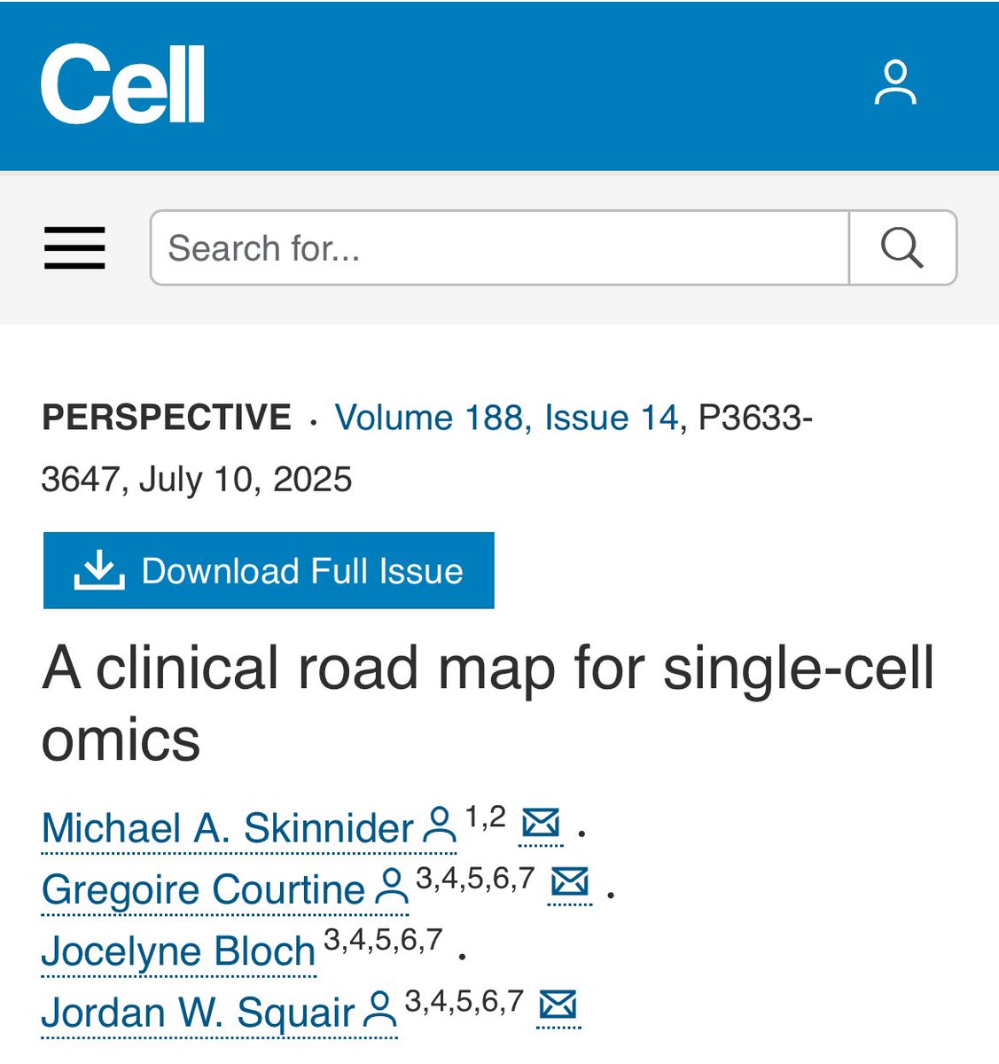 Emre Yekedüz (@yekeduz_emre) on Twitter photo 🧬Single-cells omics provide highly informative and refined data about cancer biology. Yet, still need a roadmap to implement into the clinical practice!
Must-read insights from <a href="/skinniderlab/">Michael Skinnider</a> et al. <a href="/CellPressNews/">Cell Press</a>
<a href="/OncoAlert/">OncoAlert</a> <a href="/DrChoueiri/">Toni Choueiri, MD</a> <a href="/BraunMDPhD/">David Braun</a> <a href="/VanAllenLab/">Eli Van Allen</a> <a href="/DrYukselUrun/">Yüksel Ürün</a> 🧬Single-cells omics provide highly informative and refined data about cancer biology. Yet, still need a roadmap to implement into the clinical practice!
Must-read insights from <a href="/skinniderlab/">Michael Skinnider</a> et al. <a href="/CellPressNews/">Cell Press</a>
<a href="/OncoAlert/">OncoAlert</a> <a href="/DrChoueiri/">Toni Choueiri, MD</a> <a href="/BraunMDPhD/">David Braun</a> <a href="/VanAllenLab/">Eli Van Allen</a> <a href="/DrYukselUrun/">Yüksel Ürün</a>
