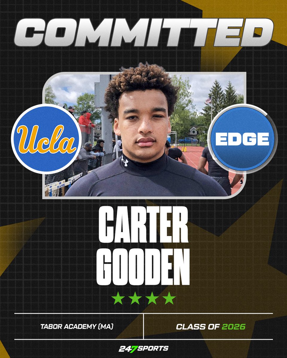 A huge day for UCLA in getting a pair of commits. One from Top 100 DL Carter Gooden, who explained his decision 
247sports.com/college/ucla/a…