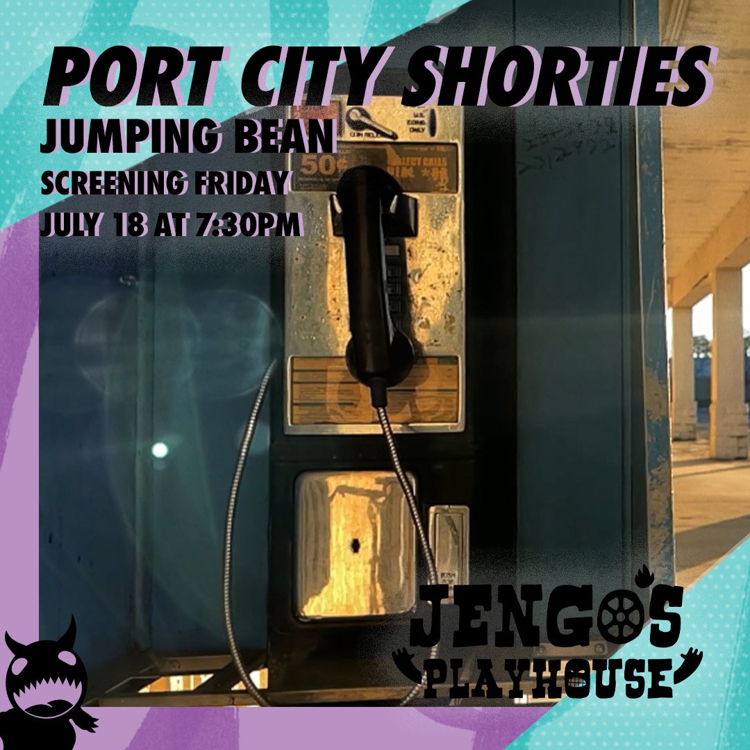 👀This week at Jengo's Playhouse: JUMPING BEAN, screening during Port City Shorties!

A reflection on the grief of losing a parent, corporate mismanagement and the larval stage of tiny moths.🦋

Tix $10- jengos.eventive.org
