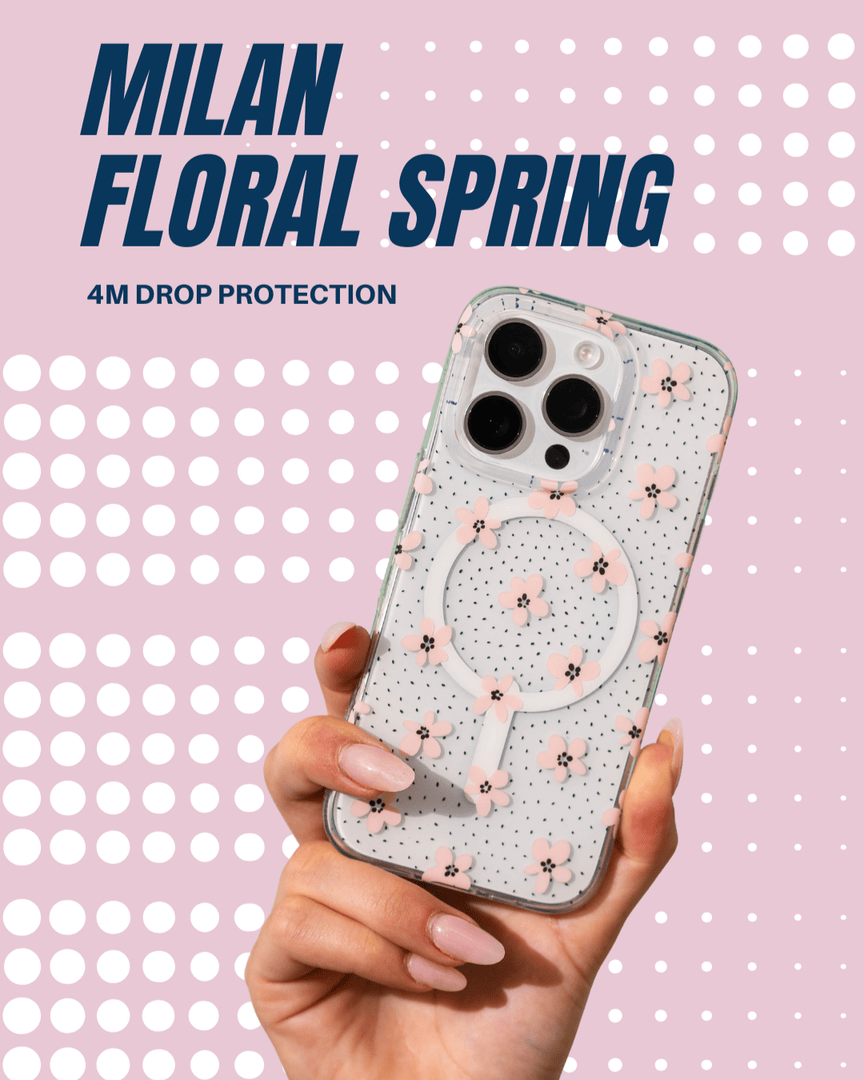 Style meets strength 🌸

The Milan case blends floral beauty with serious protection drop-tested up to 13ft, graphene-strong, and made with 84% recycled materials.

Shop the Milan Floral Collection at zagg.com 💐