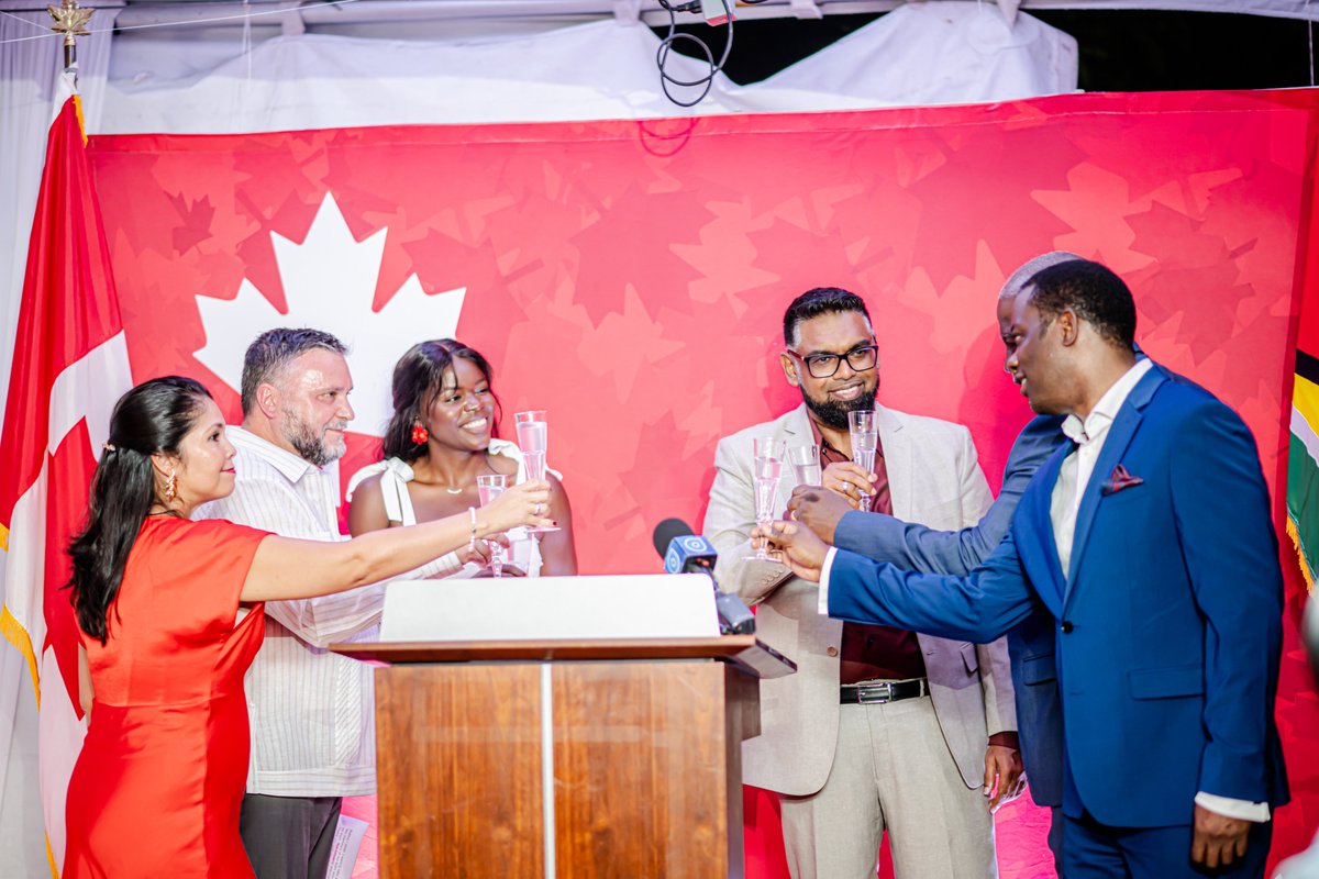 CanAmbGuyana's tweet image. Canada Day 2025! 🇨🇦
The High Commission of Canada was pleased to host a cocktail reception to mark Canada’s 158th National Day.