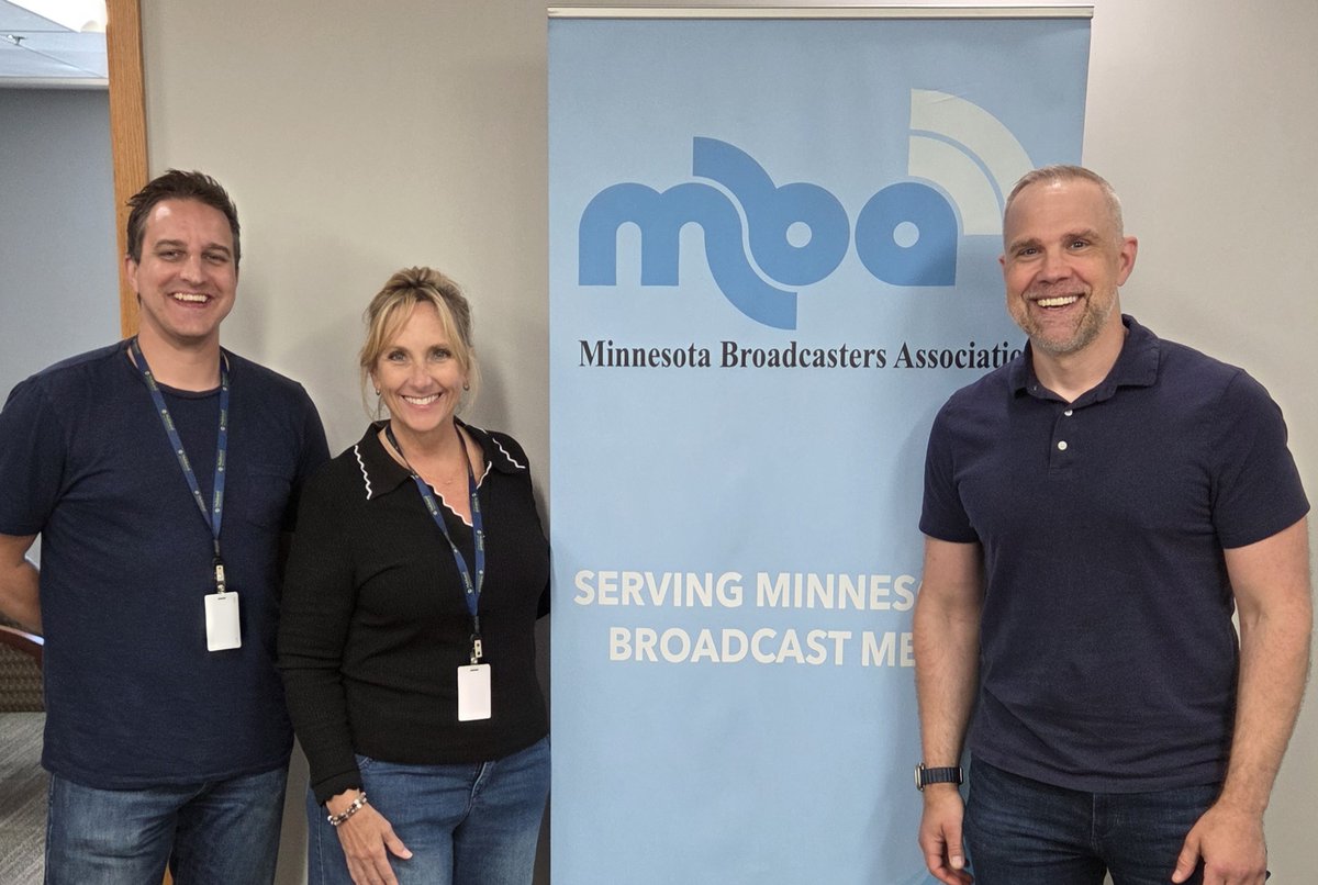 MNBroadcasters's tweet image. We are in the process of getting our new office setup this week. Look who stopped by to say hello. It's @bradleytraynor from the Bradley and Dawn Show on @mytalk1071!