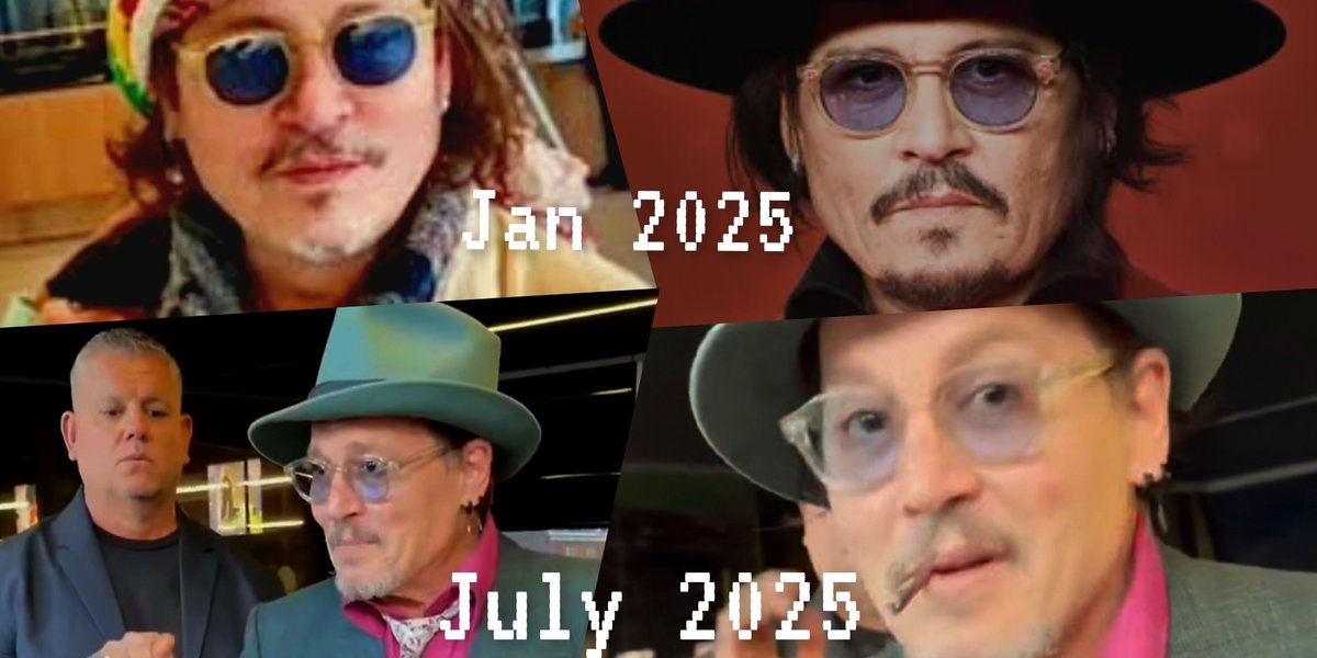 What strikes me?
Is Johnny really okay?
Photos 6 months apart?
He's so thin in the face!
I really hope he's healthy,
maybe it's just me.
Please stay healthy, Johnny Depp🙏❤️