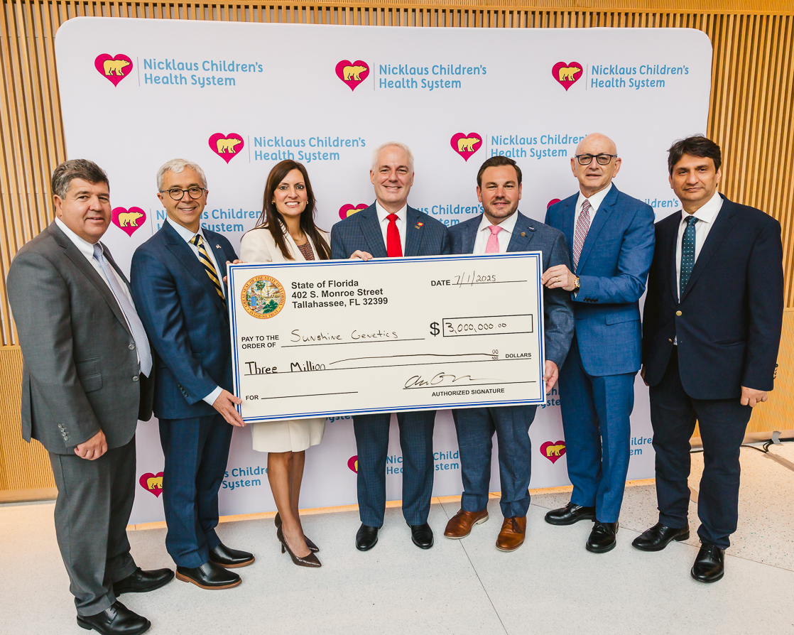 FIUPresident's tweet image. FIU is proud to serve as a member of the Sunshine Genetics Consortium and is excited to join Representative Adam Anderson in his efforts to address pediatric rare diseases.
@FIU is training tomorrow’s doctors and developing tomorrow’s cures.