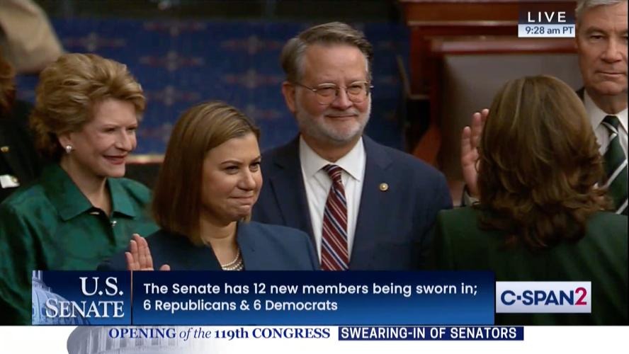 SenGaryPeters's tweet image. Happy birthday to my friend and colleague @SenatorSlotkin! I’m proud to fight for Michigan alongside you every day in the Senate.
