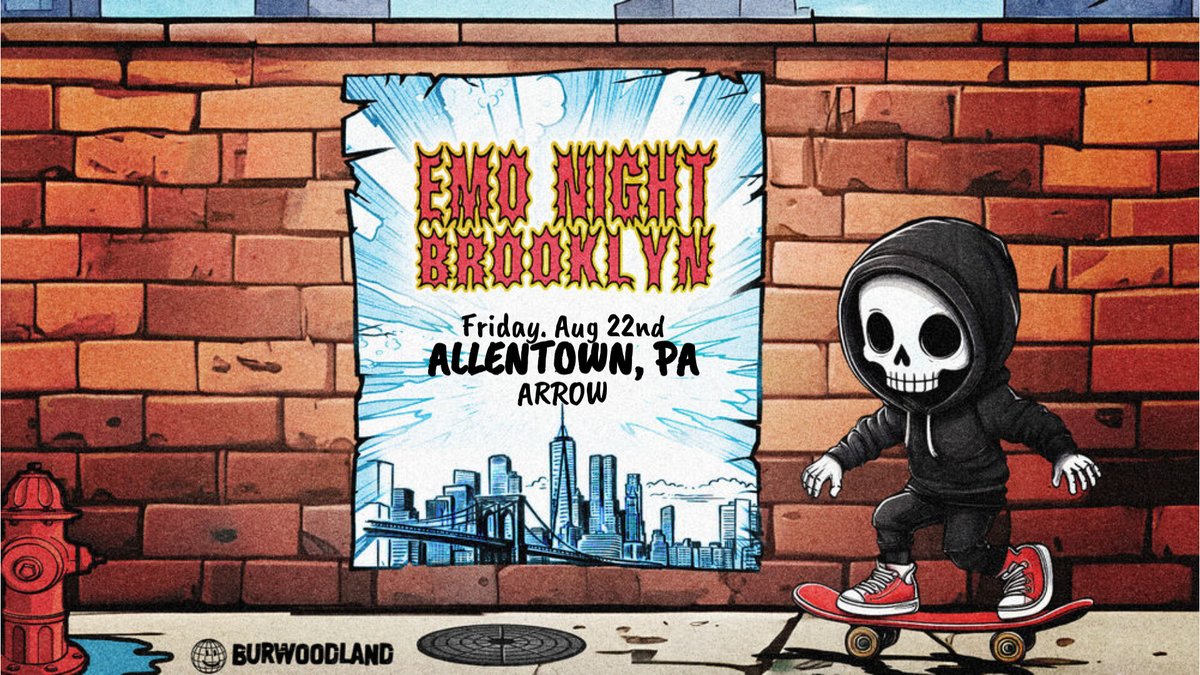 JUST ANNOUNCED🖤🎶 Emo Night Brooklyn is coming to Arrow at Archer Music Hall on Friday, August 22!

🎟️:livemu.sc/4lFAai6