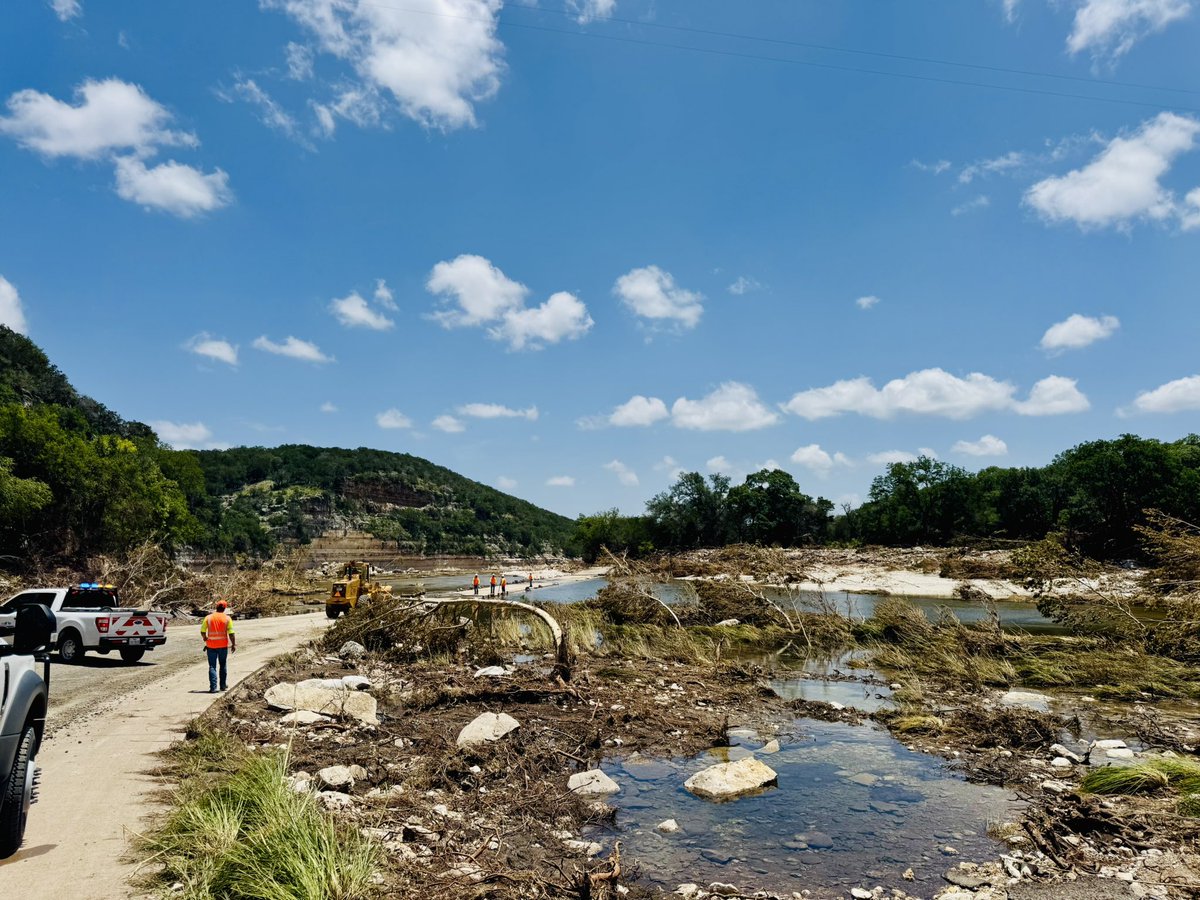 TxDOT crews continue to make significant progress with pavement repairs on SH 39 and FM 1340 to keep the road passable for first responders. Both roads remain closed to the public. Repairs will continue through the weekend. Visit DriveTexas.org for road conditions.