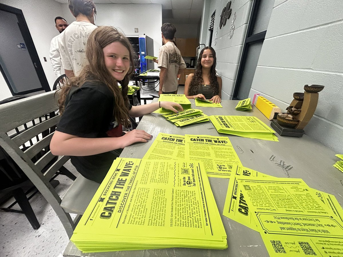 Big thanks to our NJHS students, racking up hours stuffing back-to-school mail outs today! 🙌