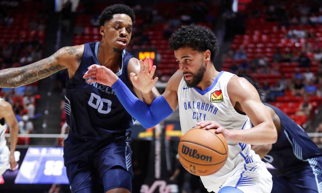 ThunderMuse_'s tweet image. Ajay Mitchell in the first half:
14 PTS
5/7 FG
+15
How many more games will we see of him this summer?