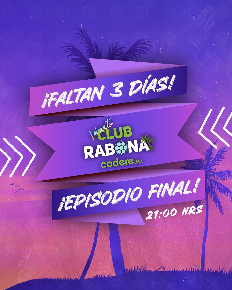 ¡NOOOOOOOOO! 😭💔

Faltan 3 días para el episodio final de Veranito Club Rabona 2025. Hagamos del final de temporada algo espectacular. 🥹

Los esperamos este domingo en nuestro canal de YouTube. 21:00 HRS.