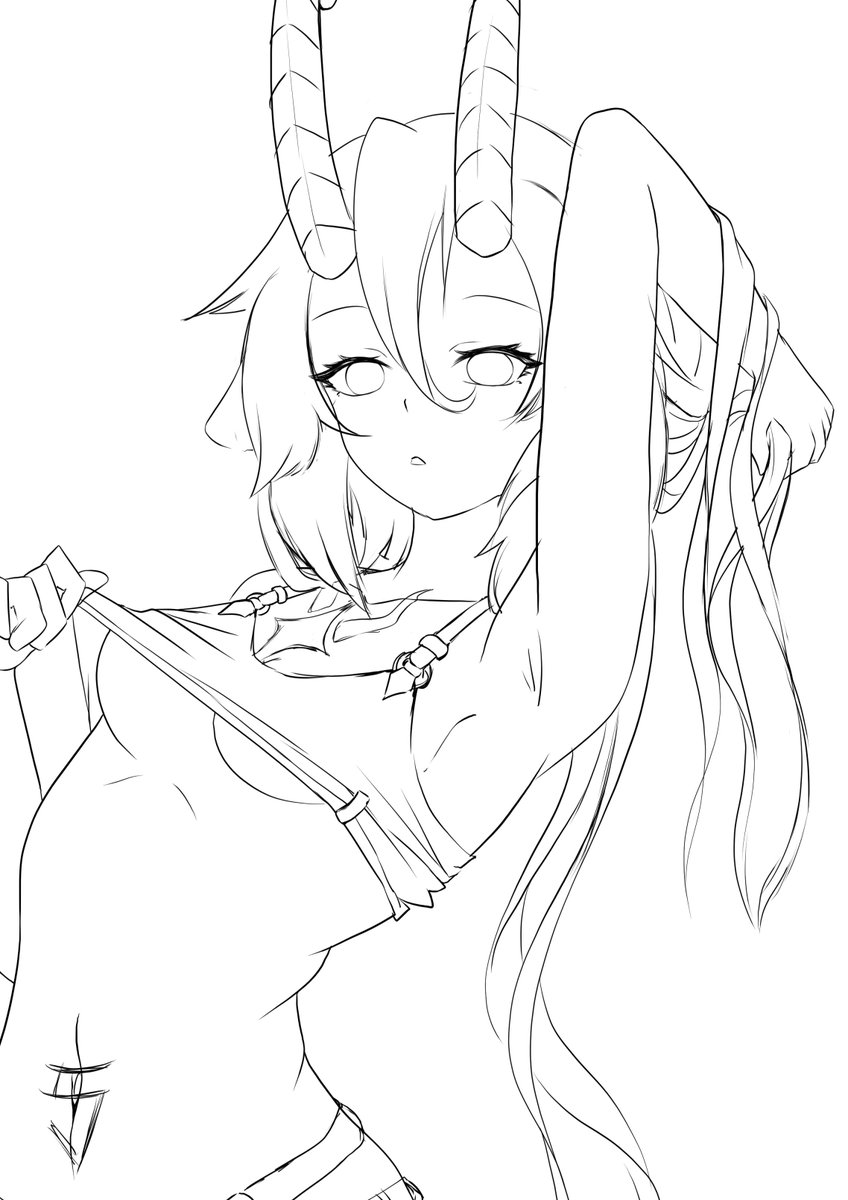 YoelyeD's tweet photo. Hey! j'ai oublié de vous montrez le sketch que j'ai fait de Yorra ! je la finirais en Stream bientôt ! 😊 https://t.co/5cwUJziIL0