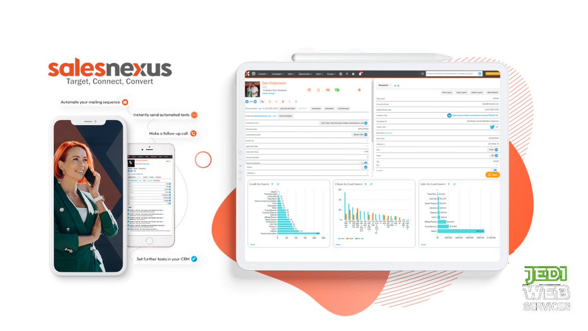 JEDIWEBSERVICES's tweet image. Try SalesNexus out for 30 Days for Free!
[𝗟𝗶𝗻𝗸 𝗶𝗻 𝗖𝗼𝗺𝗺𝗲𝗻𝘁𝘀 𝗕𝗲𝗹𝗼𝘄]

𝗝𝗲𝗱𝗶 𝗪𝗲𝗯 𝗦𝗲𝗿𝘃𝗶𝗰𝗲 𝗶𝘀 𝗮 𝗦𝗮𝗹𝗲𝘀𝗡𝗲𝘅𝘂𝘀 𝗴𝗿𝗼𝘄𝘁𝗵 𝗽𝗮𝗿𝘁𝗻𝗲𝗿. 

#freetrail #crm #marketingplatform rfr.bz/t83cafc