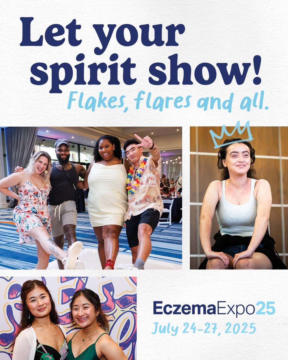 YOU are invited to join us at this year's Eczema Expo! ✏️ 🎒 Grab your backpack and join us in Scottsdale, Arizona from July 24–27, 2025.

Register now at EczemaExpo.org

#EczemaExpo2025 #Eczema #AtopicDermatitis #EczemaFamily #EczemaCommunity