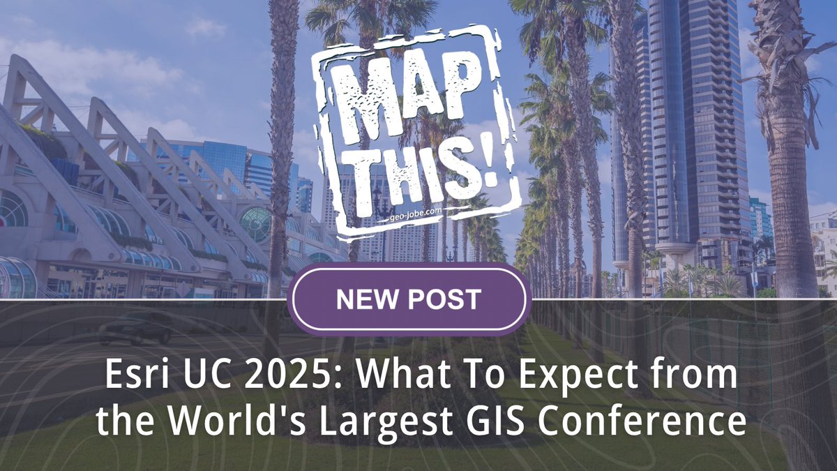 Heading to <a href="/EsriUC/">Esri User Conference</a>? 🌐 Our latest blog covers what to expect, can’t-miss sessions, and how to make the most of the biggest event in the industry!

#MapThis 🔗 shorturl.at/d9kET

#EsriUC2025 #EsriUC #geospatial #GIS