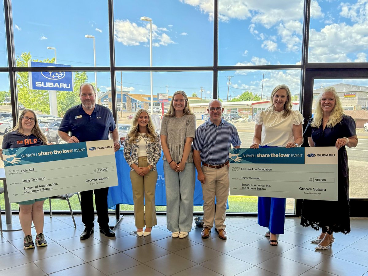 LiveLikeLou4's tweet image. We're thrilled to celebrate our third year of partnership with @GrooveSubaru through the Share the Love campaign. This support has enabled scholarships for students impacted by ALS, funded research, & provided a custom @PermobilCares @Rockies wheelchair in the Colorado community.