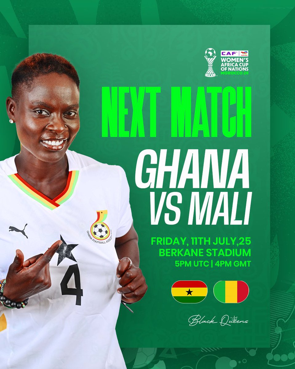 Any words for our galant QUEENS ahead of tomorrow’s game against Mali?

🇬🇭✊🏿