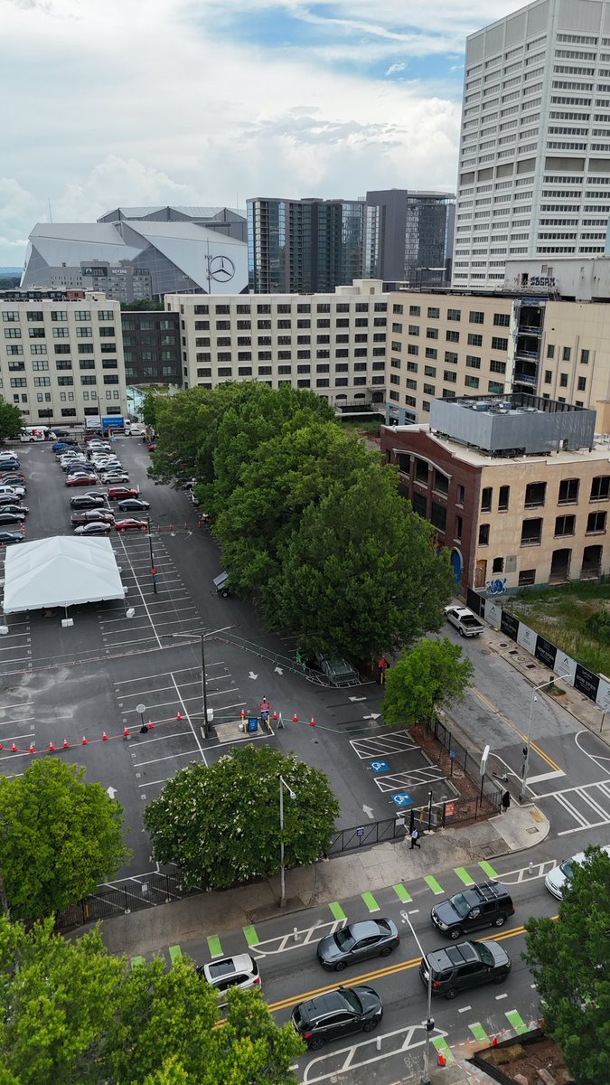New ride-share pick up and drop off is setup and here for Beyoncé tonight throughout Monday!