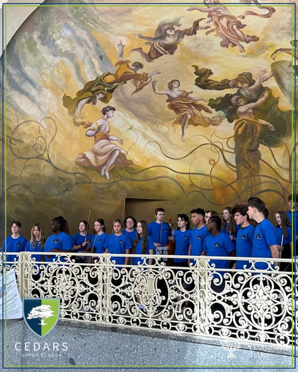 Cedars_Upper's tweet image. Third and final concert in the idyllic spa town of Mariánské Lázně. Students thoroughly enjoyed flyering next to the ‘Singing Fountain’, pulling in quite the crowd! The next leg of the world tour to be announced - keep your eyes peeled for tickets!
