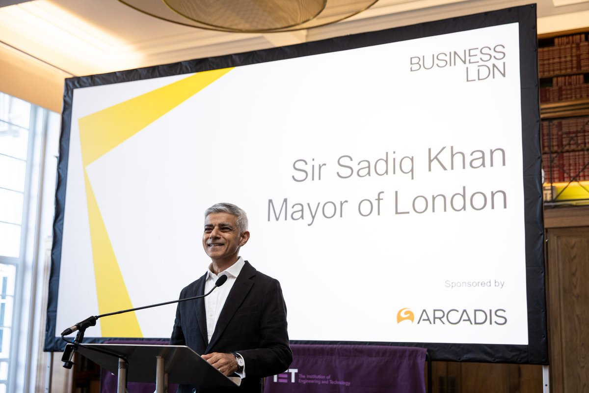 _BusinessLDN's tweet image. Fantastic to welcome @SadiqKhan at our summer reception this evening alongside our host @ArcadisUK.
Sir Sadiq talked through the importance of the public and private sectors working together to ensure the capital remains the best place in the world in which to do business.…