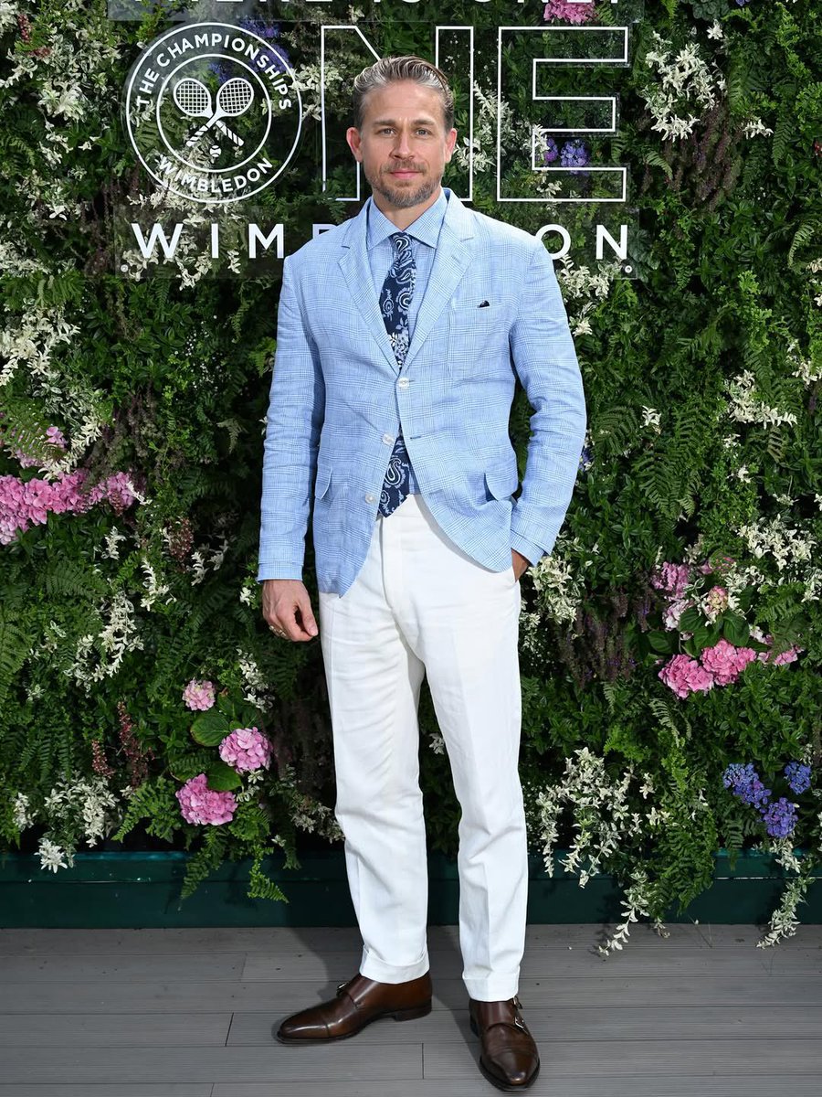 #Wimbledon2025 #CharlieHunnam 💙