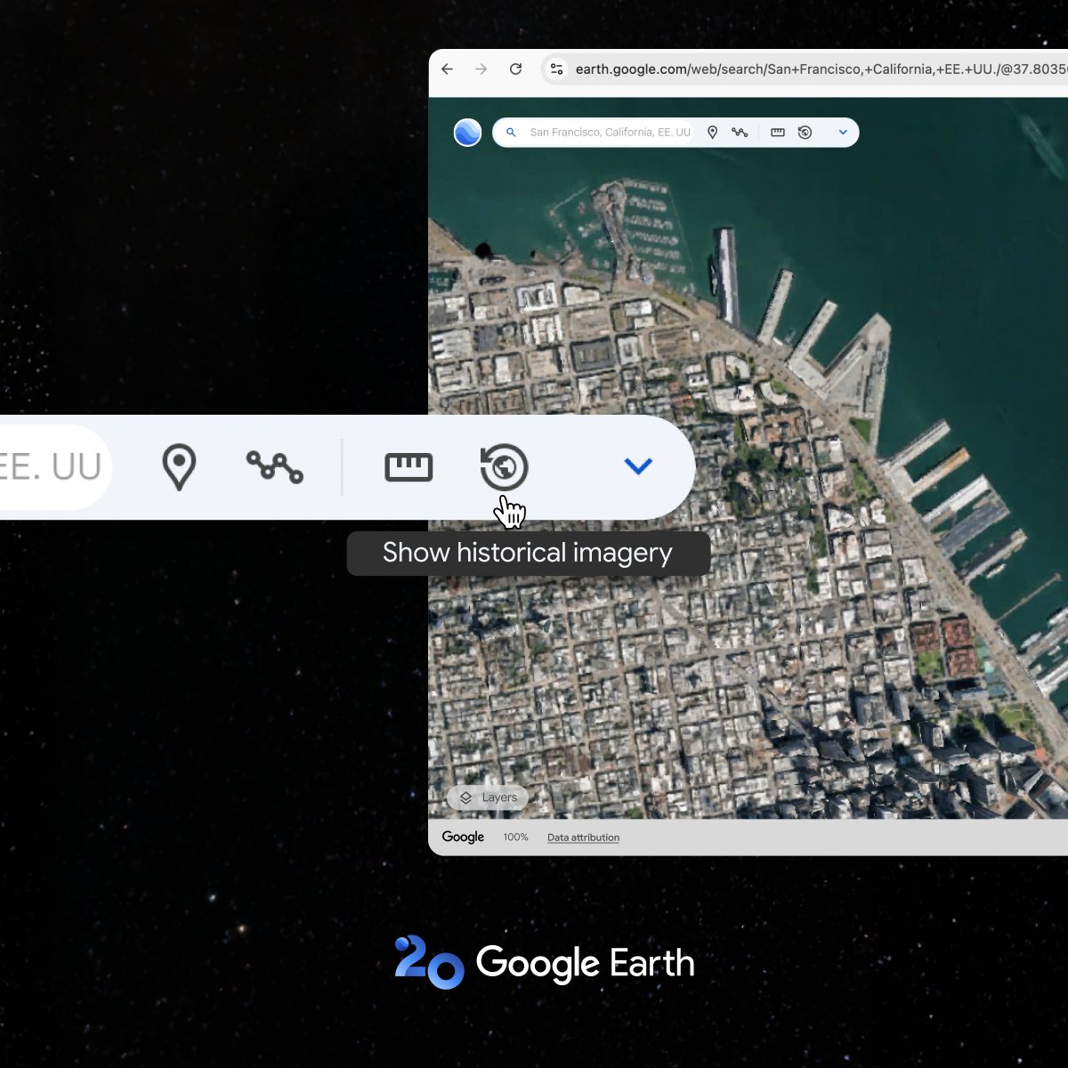 See how your city has transformed over decades #onEarth. Check out historical imagery in Google Earth → earth.google.com