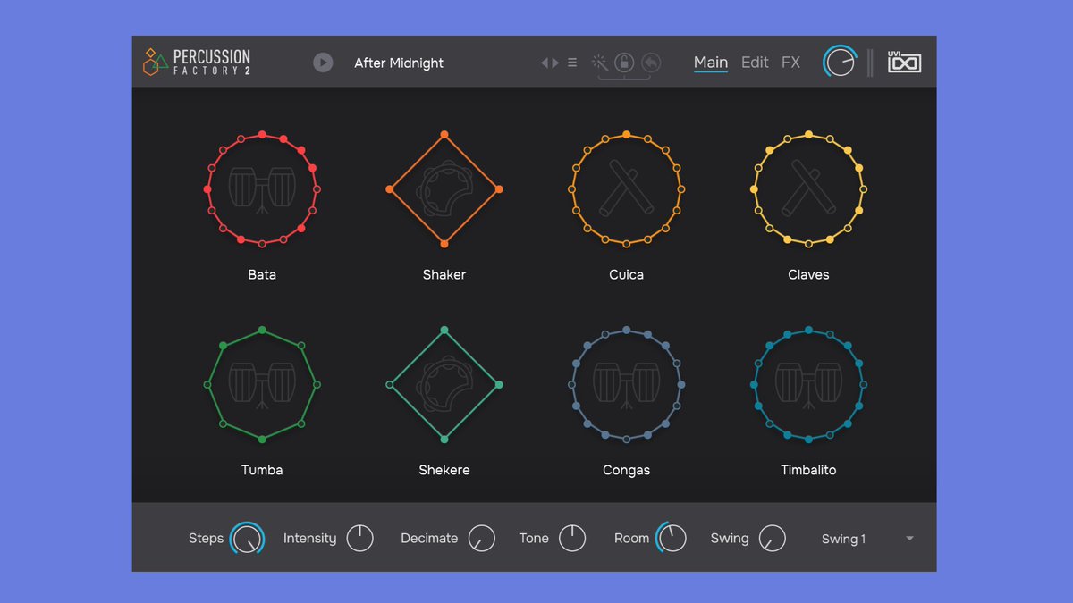 UVI Percussion Factory 2, creative rhythm designer virtual instrument gets a successor
synthanatomy.com/2025/07/uvi-pe…
#uvi #samplelibrary #samples #virtualinstruments #musicproduction #musicproducer #synthanatomy