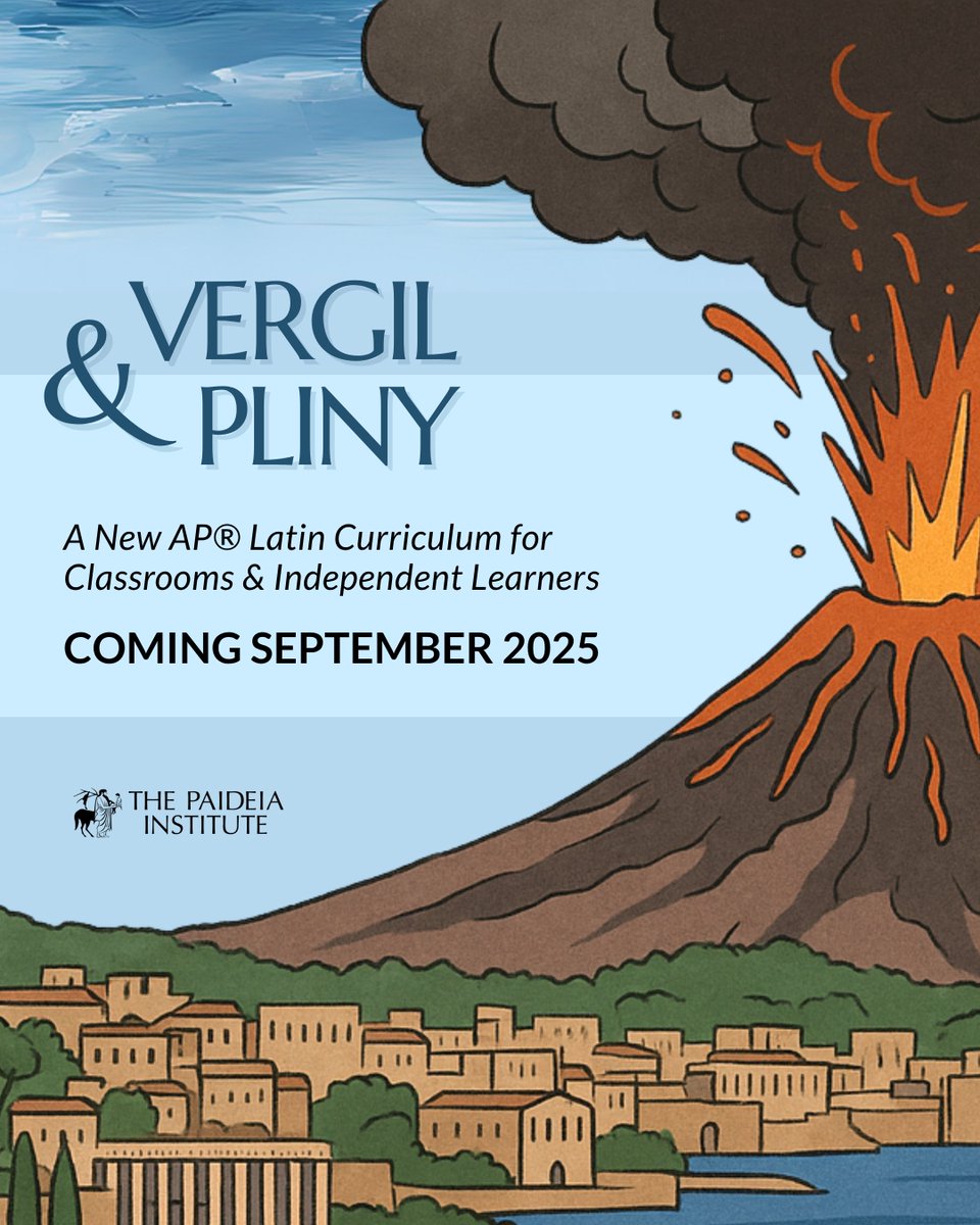 🌋We're releasing an AP® Latin course! Coming this September, "Vergil and Pliny: Selections in Latin Literature for Advanced High School Study" prepares students for the College Board's recently revised Advanced Placement® Latin curriculum. 

Vergil and Pliny will be available